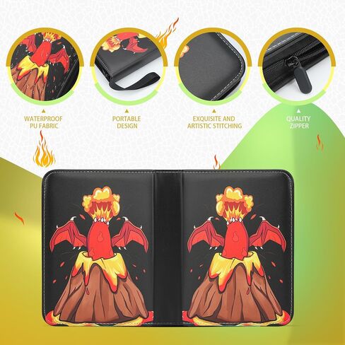 Card Binder For Pokemon Cards 4-Pocket Sleeves with 440 Cards Holder,Game Collection Binder Card Holder(Yellow) in Saudi Arabia