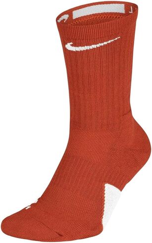 Nike Elite Crew Sock White | Crimson L in Saudi Arabia