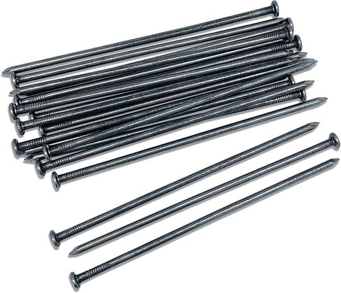 Metal Nails; 6-Inch 144 Pcs Landscape Anchoring Spikes for Paver Edging, Weed Barriers, Turf, House Construction, Carpentry Nail, Tent, Anchoring Stakes (144-6in) in Saudi Arabia