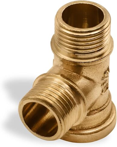 Pipe Tee 1/2" Female x 1/2" Male x1/2" Male Fittings Connector Brass NPT Pack of 1 in Saudi Arabia