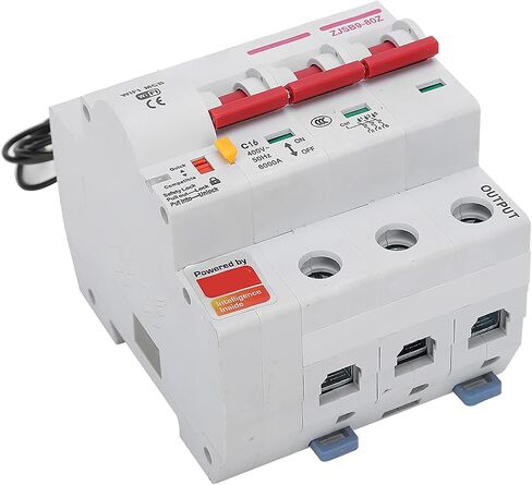قاطع دائرة AC220V ذكي WIFI قاطع دائرة مصغر PA66-DSM غلاف مثبطات اللهب يدعم Wifi تطبيق الهاتف المحمول جهاز التحكم عن بعد (3P 16A) in Saudi Arabia