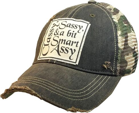 Distressed Baseball Caps Funny Trucker Hats with Sayings, Unisex (Livin' The Dream (Black)) in Saudi Arabia