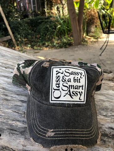 Distressed Baseball Caps Funny Trucker Hats with Sayings, Unisex (Livin' The Dream (Black)) in Saudi Arabia
