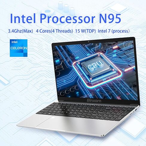 كمبيوتر محمول مقاس 15.6 بوصة، وذاكرة الوصول العشوائي DDR4 بسعة 16 جيجابايت ومحرك أقراص SSD بسعة 512 جيجابايت، ومعالج Intel N95 رباعي النواة (حتى 3.4 جيجاهرتز)، وشاشة IPS بدقة 1920x1080 FHD، وأجهزة الكمبيوتر المحمولة التي تعمل بنظام Windows 11، وواي فاي 2. in Kuwait