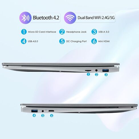 كمبيوتر محمول مقاس 15.6 بوصة، وذاكرة الوصول العشوائي DDR4 بسعة 16 جيجابايت ومحرك أقراص SSD بسعة 512 جيجابايت، ومعالج Intel N95 رباعي النواة (حتى 3.4 جيجاهرتز)، وشاشة IPS بدقة 1920x1080 FHD، وأجهزة الكمبيوتر المحمولة التي تعمل بنظام Windows 11، وواي فاي 2. in Kuwait