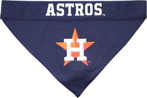 Pets First MLB Houston Astros Reversible Bandana Size XX-Large for Dogs & Cats. 2 Sided Sports Bandana,Premium Embroidery Team Logo, All MLB Teams Available in Saudi Arabia