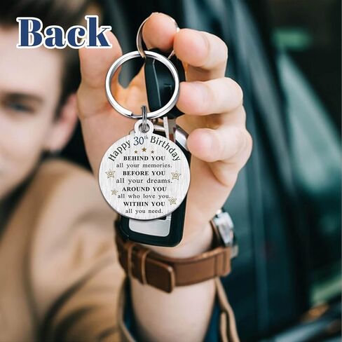 DGXMD Happy 30th Birthday Gifts - Born in 1994 Birthday Keychain - 30 Year Old Men Women Birthday Gifts - 1994 Birthday Present in Saudi Arabia