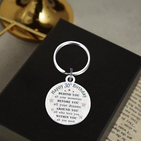 DGXMD Happy 30th Birthday Gifts - Born in 1994 Birthday Keychain - 30 Year Old Men Women Birthday Gifts - 1994 Birthday Present in Saudi Arabia