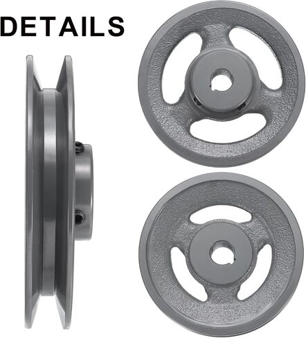 uxcell AK51-5/8 V-Belt Sheave 5/8"Bore 4.95"OD Single Groove Web Sheave Bored-to-Size Sheave, Cast Iron, Belt Section for 4L or A Belt in Saudi Arabia