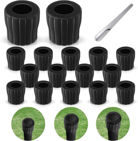 Feekoon 16 حزمة من أغطية مستشعر نادي الجولف المتوافقة مع مستشعرات Garmin Approach CT10/Arccos Smart Golf، مستشعر تتبع نادي GPS الآخر، غطاء مستشعر ذكي واقٍ يناسب المقابض ذات الحجم الكبير in Kuwait