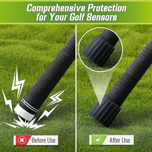 Feekoon 16 حزمة من أغطية مستشعر نادي الجولف المتوافقة مع مستشعرات Garmin Approach CT10/Arccos Smart Golf، مستشعر تتبع نادي GPS الآخر، غطاء مستشعر ذكي واقٍ يناسب المقابض ذات الحجم الكبير in Kuwait