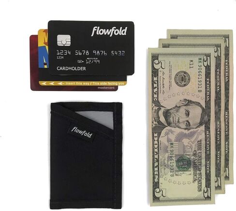 Flowfold Minimalist Card Holder Durable Slim Front Pocket Wallet, Card Holder Wallet Made in USA (Navy Blue) in Saudi Arabia