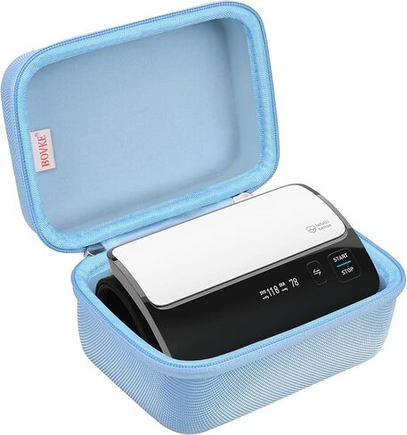حقيبة حمل BOVKE لجهاز OMRON Evolv Bluetooth اللاسلكي لمراقبة ضغط الدم في الذراع العلوي، BP7000، حقيبة تخزين محمولة لشاشة OMRON BP بتصميم قطعة واحدة، أسود in Kuwait