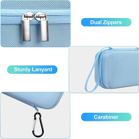 حقيبة حمل BOVKE لجهاز OMRON Evolv Bluetooth اللاسلكي لمراقبة ضغط الدم في الذراع العلوي، BP7000، حقيبة تخزين محمولة لشاشة OMRON BP بتصميم قطعة واحدة، أسود in Kuwait