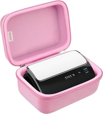 حقيبة حمل BOVKE لجهاز OMRON Evolv Bluetooth اللاسلكي لمراقبة ضغط الدم في الذراع العلوي، BP7000، حقيبة تخزين محمولة لشاشة OMRON BP بتصميم قطعة واحدة، أسود in Kuwait