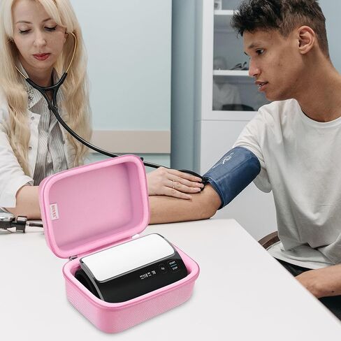 حقيبة حمل BOVKE لجهاز OMRON Evolv Bluetooth اللاسلكي لمراقبة ضغط الدم في الذراع العلوي، BP7000، حقيبة تخزين محمولة لشاشة OMRON BP بتصميم قطعة واحدة، أسود in Kuwait