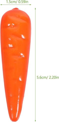 20 قطعة من جزر عيد الفصح الاصطناعي من ديديساون، جزرة صغيرة وهمية، نموذج خضروات رغوي نابض بالحياة، دعامة أنف كرتونية ذاتية الصنع لحفلات العطلات in Kuwait