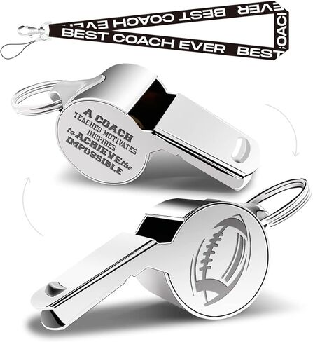 Whistle with Lanyard, Black Whistle, Coach Whistle, Soccer Gifts, Men's Soccer Coach Gifts, Female Teachers, Thank You Cheers Coach Gifts - It's Hard to find Really Great Coaches in Kuwait