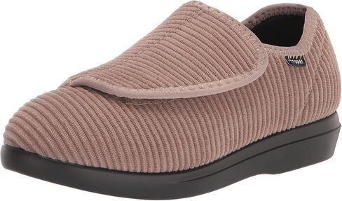 Propét womens Cush 'N Foot Slipper, Black Floral, 9.5 XX-Wide US in Saudi Arabia
