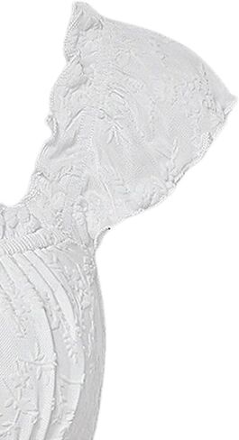 COZYEASE Women's Floral Print Ruched Bust Frill Trim Knot Front Crop Tee Cap Sleeve Bodycon Summer Top in Saudi Arabia