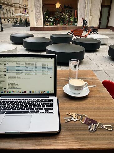 AuPra Wolf KeyChain Gift Women & Men Red Leather KeyRing Home Car Keys Holder Present in Saudi Arabia