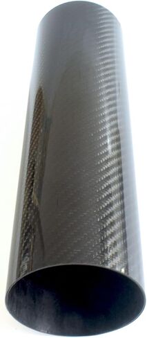 Real Carbon Fiber Hose Straight Carbon Fiber Pipe OD 3.5",Length 11.8",1.3mm Wall Thickness in Saudi Arabia
