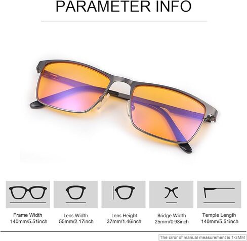 نظارات YIMI لحجب الضوء الأزرق UV400 مع مفصلات زنبركية لألعاب الكمبيوتر نظارات مانعة لشاشة الضوء الأزرق للرجال والنساء in Kuwait