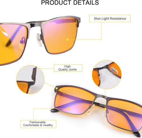 نظارات YIMI لحجب الضوء الأزرق UV400 مع مفصلات زنبركية لألعاب الكمبيوتر نظارات مانعة لشاشة الضوء الأزرق للرجال والنساء in Kuwait