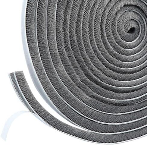 Brush Weather Stripping,Card-Slot Seal Strip Pile Weatherstrip Door Sweep Brush for Door Window,0.9Inch 66Ft Total in Kuwait