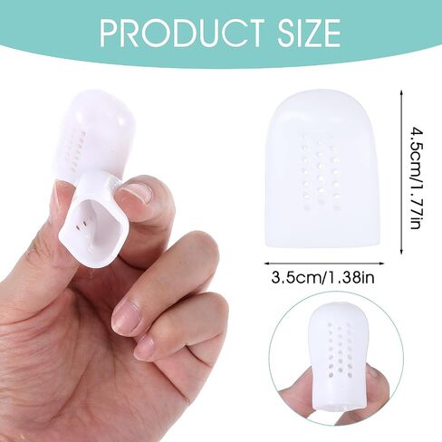 Silicone Toe Protectors 20 Packs Gel Toe Caps Breathable Big Toe Caps Silicone Toe Covers for Women Men Provides Relief from Missing Or Ingrown Toenails Corns Blisters Hammer Toes Reduce Friction in Saudi Arabia