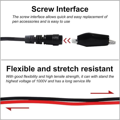 16-in-1 Multimeter Probe Test Leads Kit with Electronical Alligator Clips Probes, Banana Plug, Test Probes, Power Testing Needle for Circuit Connection, Multimeter Automotive in Saudi Arabia