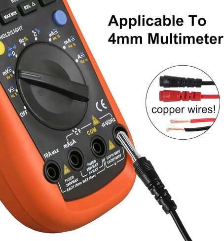 16-in-1 Multimeter Probe Test Leads Kit with Electronical Alligator Clips Probes, Banana Plug, Test Probes, Power Testing Needle for Circuit Connection, Multimeter Automotive in Saudi Arabia