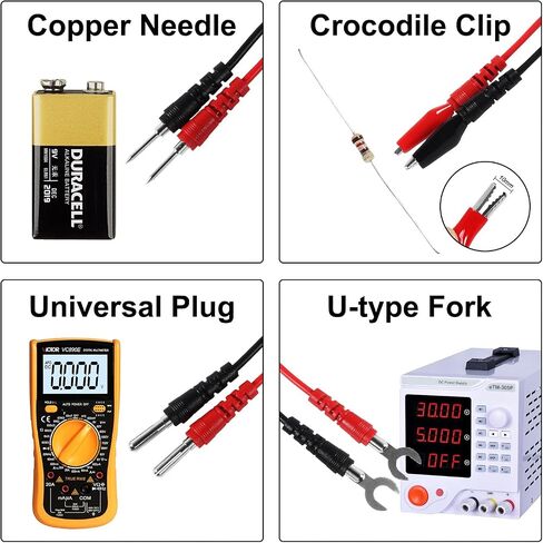 16-in-1 Multimeter Probe Test Leads Kit with Electronical Alligator Clips Probes, Banana Plug, Test Probes, Power Testing Needle for Circuit Connection, Multimeter Automotive in Saudi Arabia