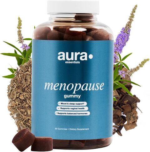Menopause Gummy Supplements with Magnolia Bark Extract for Multi-Benefit Relief of Night Sweats and Hot Flashes with Natural Energy Support - 60 Gummies in Saudi Arabia