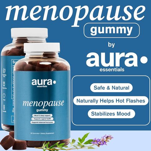Menopause Gummy Supplements with Magnolia Bark Extract for Multi-Benefit Relief of Night Sweats and Hot Flashes with Natural Energy Support - 60 Gummies in Saudi Arabia
