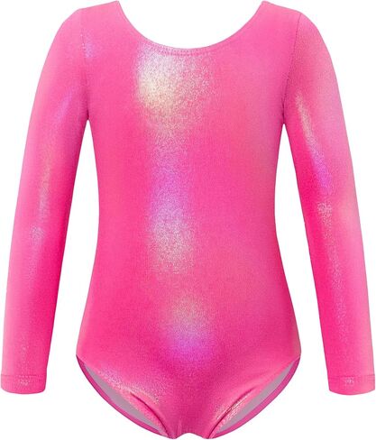 Zaclotre Gymnastics Leotards for Girls Long Sleeve Crisscross Back Ballet Dance Outfit with Removable Skirt Combo in Saudi Arabia