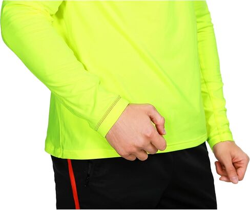 bpbtti Men's 1/4 Zip Thermal Pullover Running Cycling Shirts with Zip-Closure Side Pocket Tops in Saudi Arabia