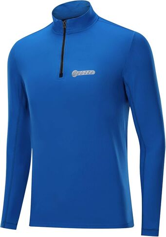 bpbtti Men's 1/4 Zip Thermal Pullover Running Cycling Shirts with Zip-Closure Side Pocket Tops in Saudi Arabia