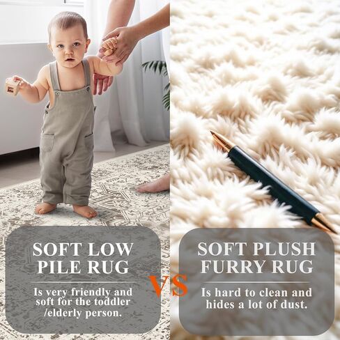9x12 Washable Distressed Area Rugs: Living Room Bedroom Kitchen Vintage Faded Rug Non-Slip Thin Ultra Soft Livingroom Laundry Carpets in Saudi Arabia