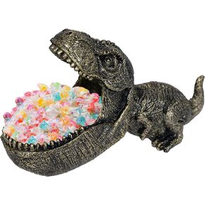 Dinosaur Bowl Dinosaur Candy Dish 10'' Dino Statue Fun Candy Dish for Office Desk Decor Key Bowl for Entryway Table Dinosaur Candy Bowls Big Mouth Sculpture Sundries Container Storage Box