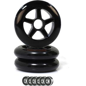 2pcs/3Pcs/4pcs Inline Skate Wheels 100mm Inline wheels 100mm Inline Skate Replacement wheels 88A Perfect for Indoor Outdoor Speed Skating Experience, Smooth, Durable, with Strong Grip