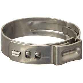Oetiker 16700031 Stepless Ear Clamp, One Ear, 7 mm Band Width, Clamp ID Range 22.4 mm (Closed) - 25.6 mm (Open) (Pack of 25)