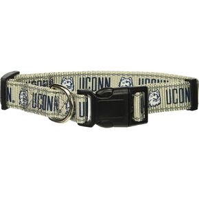 NCAA UConn Huskies Gray Large Dog Collar