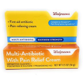 كريم مضاد حيوي متعدد القوة من AEE Walgreens مع تخفيف الألم، 5 أونصة in Kuwait