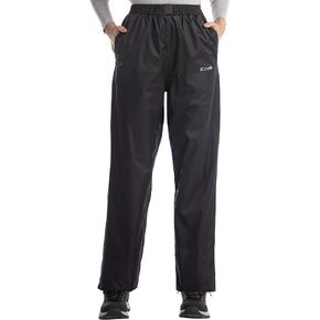 iCreek Women's Rain Pants Waterproof Hiking Pants Windproof Lightweight Over Pants Work Rain Outdoor for Golf, Fishing