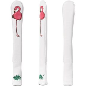 Craftsman Golf Flamingo White Golf Driver Fairway Wood Hybrid Putter Headcover Head Cover