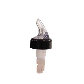FSE PLPR200C Liquor Pourer, 2 oz., with black collar, fits standard 750ml bottle, Pack of 12