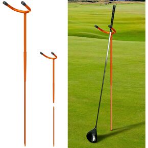 U Shaped Golf Club Holder Detachable Golf Club Stand Made of Stainless Steel Keeps Your Clubs Clean, Dry and Visible, Soft Rubber Covered Metal Golf Club Stand Easy to Carry