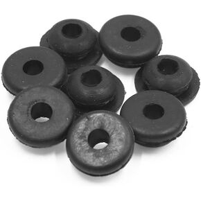 uxcell 8pcs 6mm Hole Diameter Black Rubber Shock Absorber Bushings Universal for Motorcycle