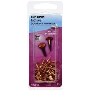 Hillman No. 4 x 7/16 in. L Copper Cut Tacks 0.5 pk